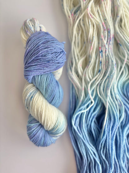 Perfectly Periwinkle - 4 ply and 8 ply 80% Merino, 20% Nylon Superwash